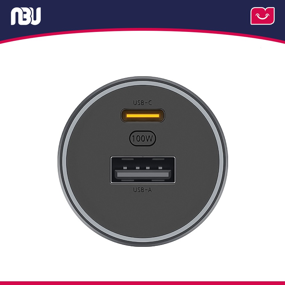 شارژر فندکی 100W شیائومی 1A1C مدل CC07ZM