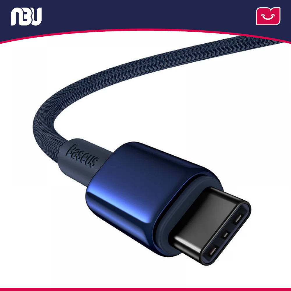 کابل تایپ سی به تایپ سی 100 وات 1 متری بیسوس مدلTungsten Glod کد P10319800321-03 شناسه 655594