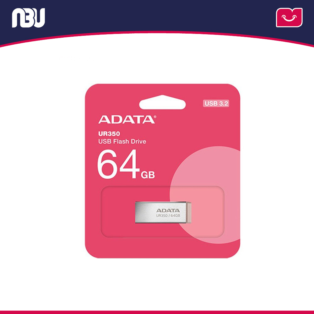فلش مموری ای دیتا  USB 3 ظرفیت 64 گیگابایت مدلUR350