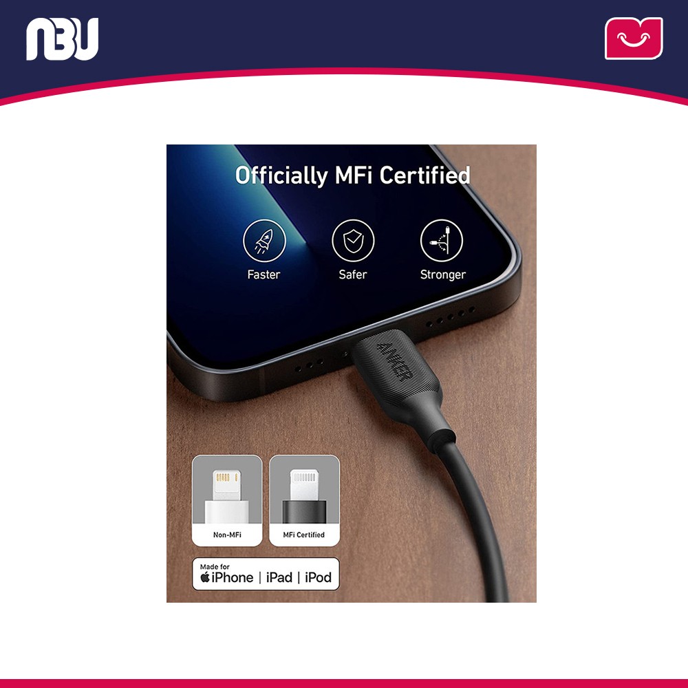 کابل USB-C به USB-C انکر مدل Powerline III Flow 6FT A8553H11